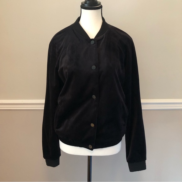Velvet Baseball Jacket Vero Moda Size M - Picture 1 of 8